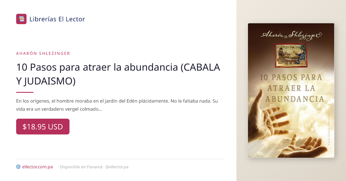 10 Pasos para atraer la abundancia (CABALA Y JUDAISMO) – Librerías El ...