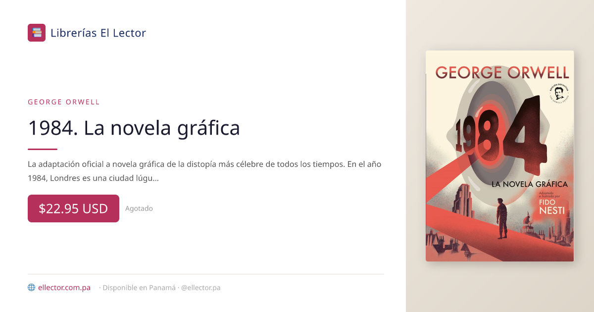 1984 (Novela Grafica) | George Orwell | Libro – Librerías El Lector Panamá
