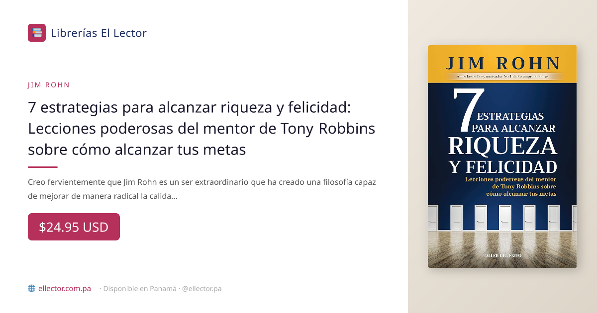 El Lector | Libro | 7 estrategias para alcanzar riqueza y felicidad ...
