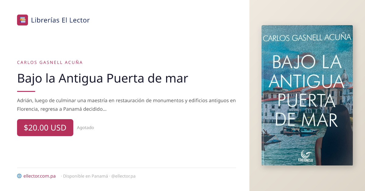 libro | Bajo la Antigua Puerta de mar | Carlos Gasnell Acuña