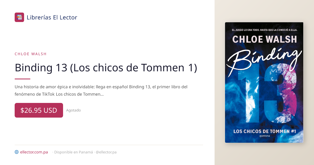 Libro |Binding 13 (Los chicos de Tommen 1) | Chloe Walsh
