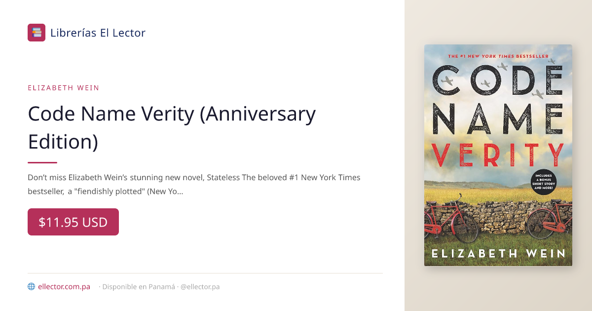 libro | Code Name Verity (Anniversary Edition) | Elizabeth Wein ...