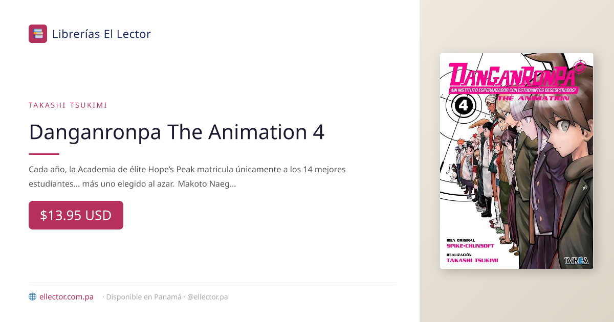 Danganronpa The Animation 4 – Librerías El Lector Panamá