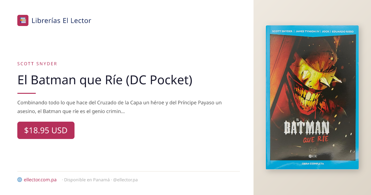El Batman que Ríe (DC Pocket) – Librerías El Lector Panamá