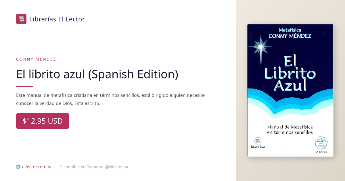El librito azul (Spanish Edition) – Librerías El Lector Panamá