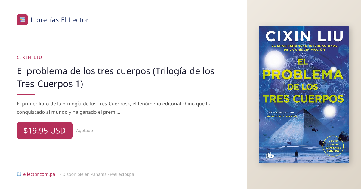 El Lector | Libro | El problema de los tres cuerpos (Trilogía de los ...