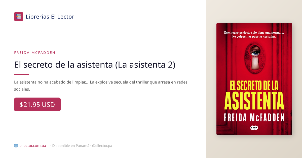 Libro | El secreto de la asistenta (La asistenta 2) | Freida McFadden ...