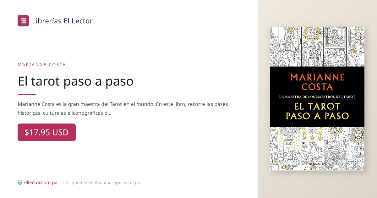 El tarot paso a paso – Librerías El Lector Panamá
