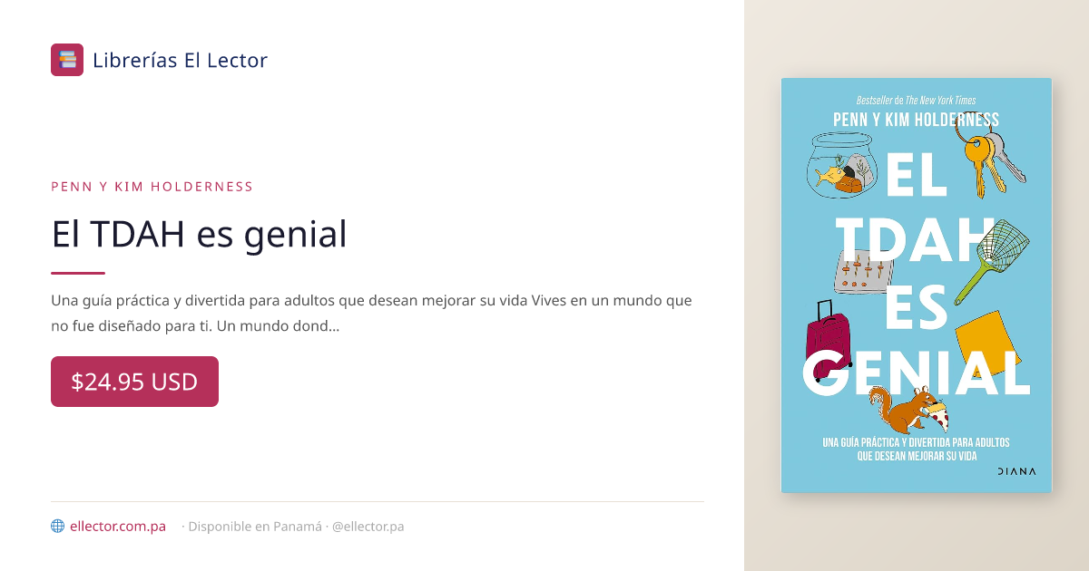 El TDAH es genial – Librerías El Lector Panamá