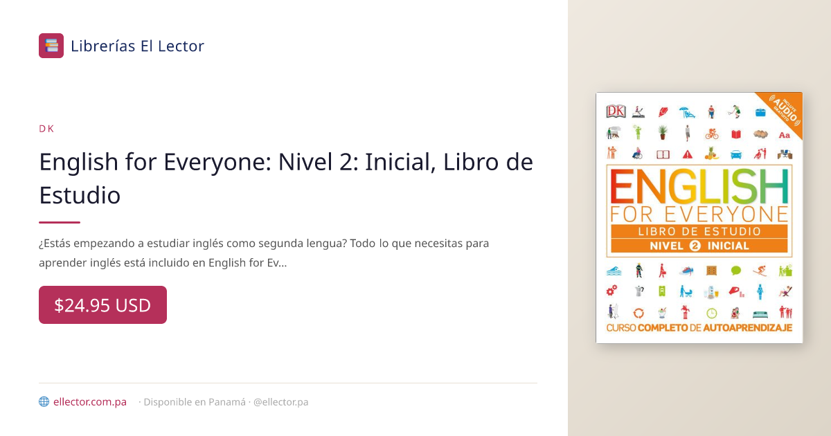El Lector | Libro | English for Everyone: Nivel 2: Inicial, Libro