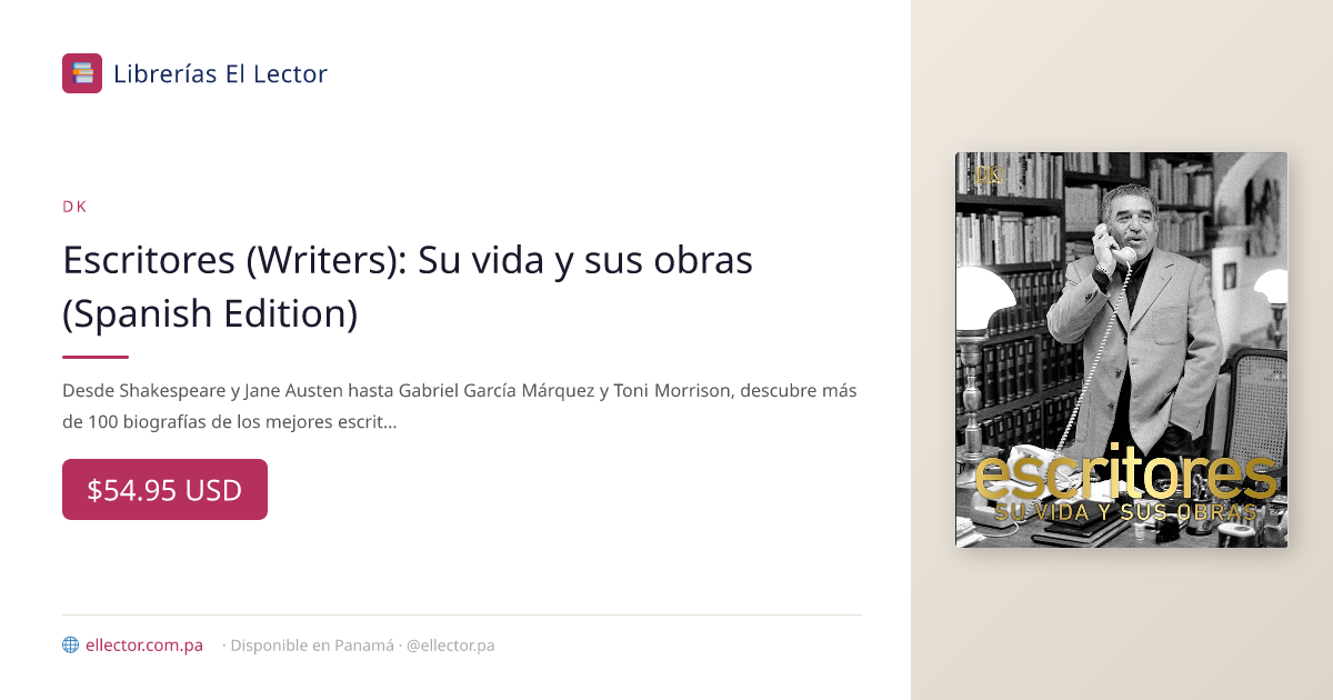 Escritores (Writers): Su vida y sus obras (Spanish Edition) – Librerías ...