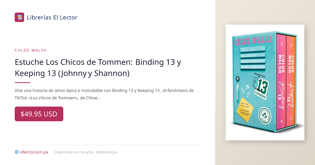 Estuche Los Chicos de Tommen: Binding 13 y Keeping 13 (Johnny y