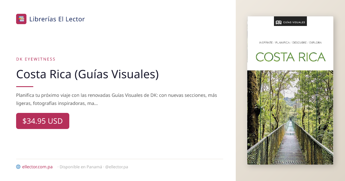 libro | Guía Visual Costa Rica (Travel Guide) (Spanish Edition) | DK ...