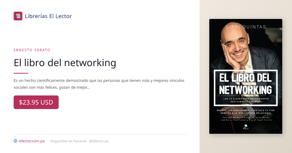 libro El libro del networking | ERNESTO SABATO | Libro | El Lector ...