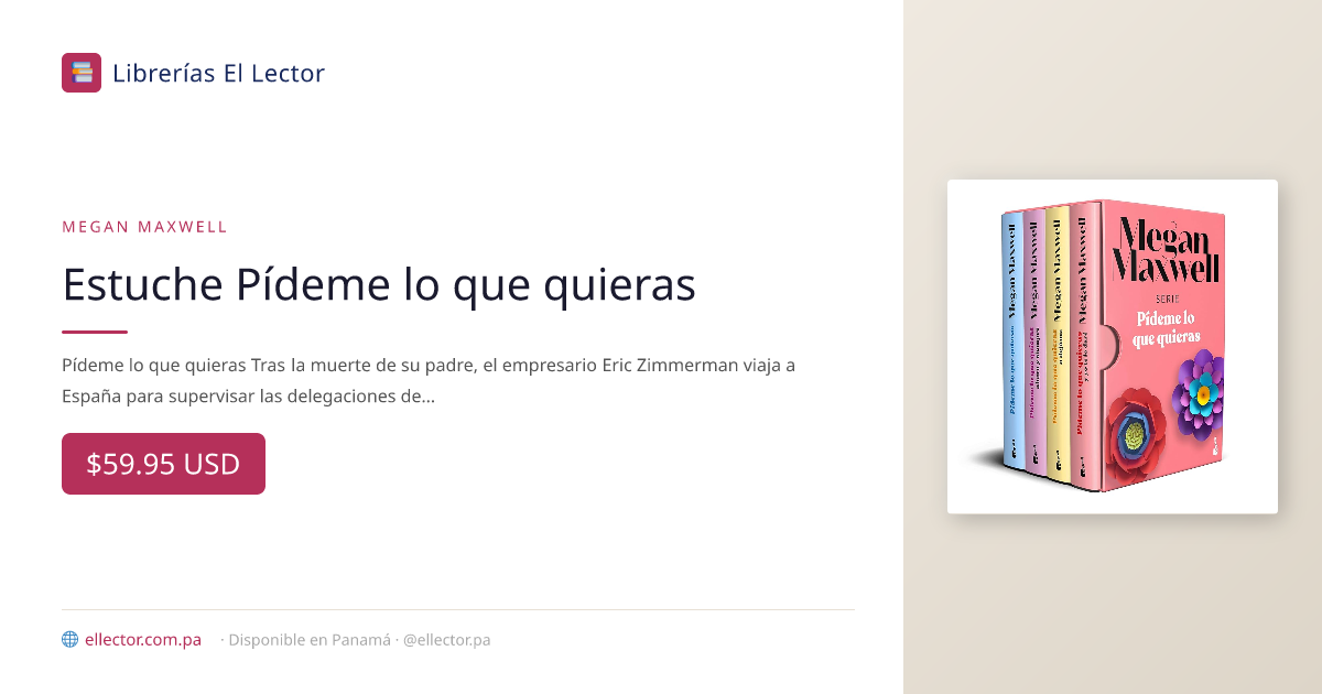 Estuche Pídeme lo que quieras – Librerías El Lector Panamá