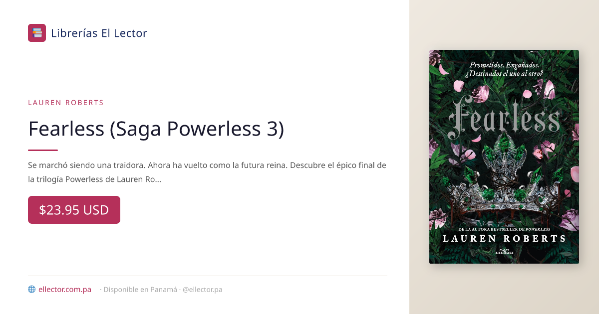 Libro | Fearless (Saga Powerless 3) | Lauren Roberts – Librerías El ...