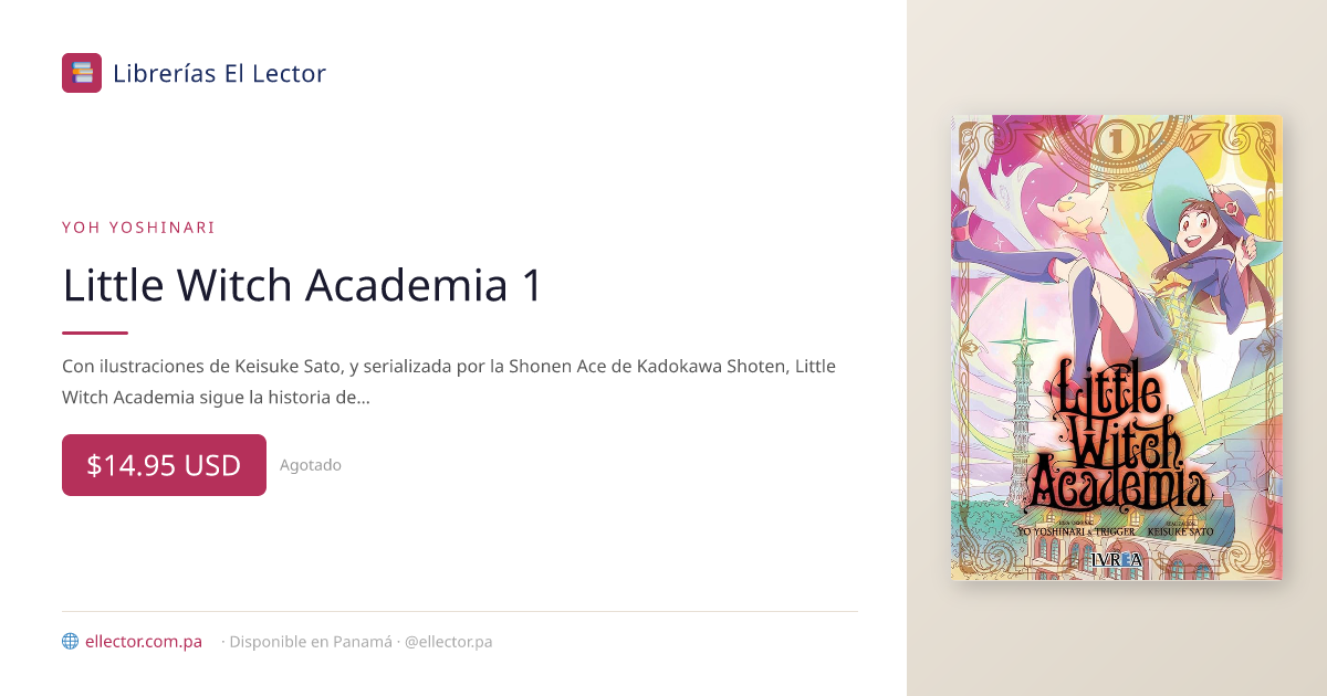El Lector | Libro | Little Witch Academia 1 – Librerías El Lector