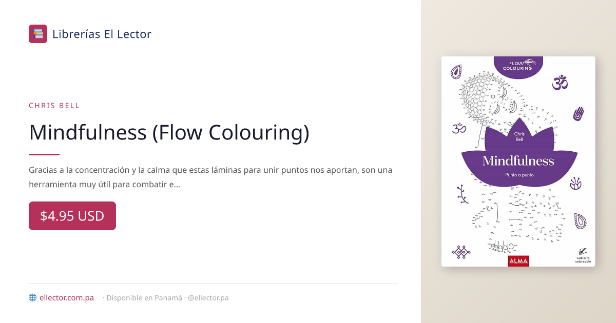 El Lector | Libro | Mindfulness (Flow Colouring) – Librerías El Lector ...