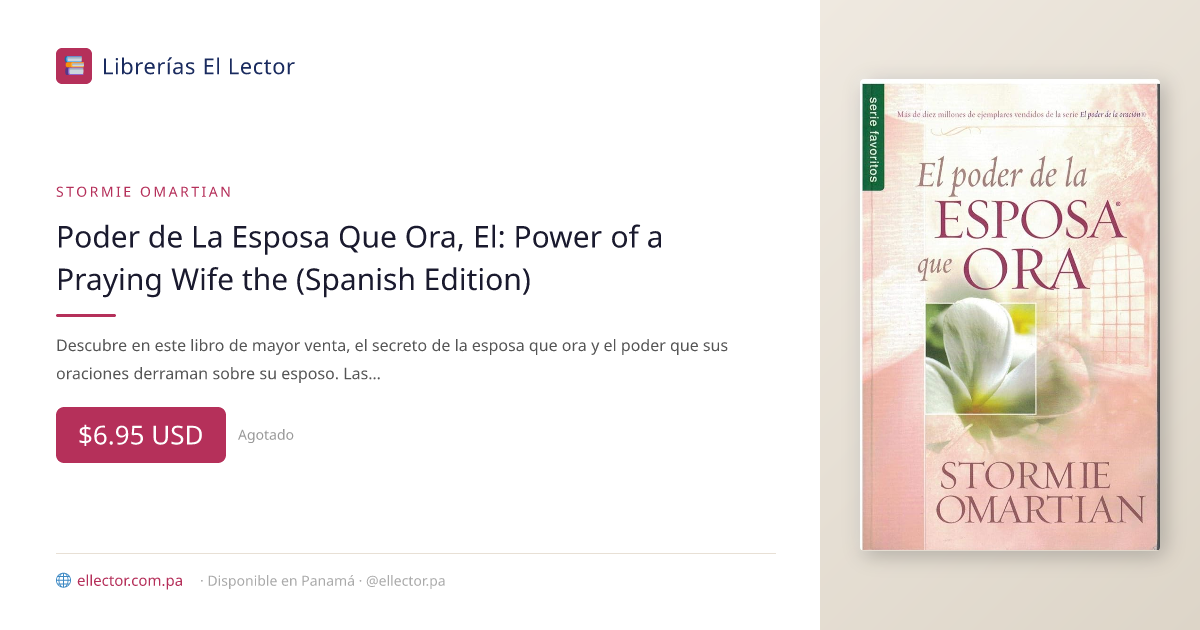 libro | Poder de La Esposa Que Ora, El: Power of a Praying Wife