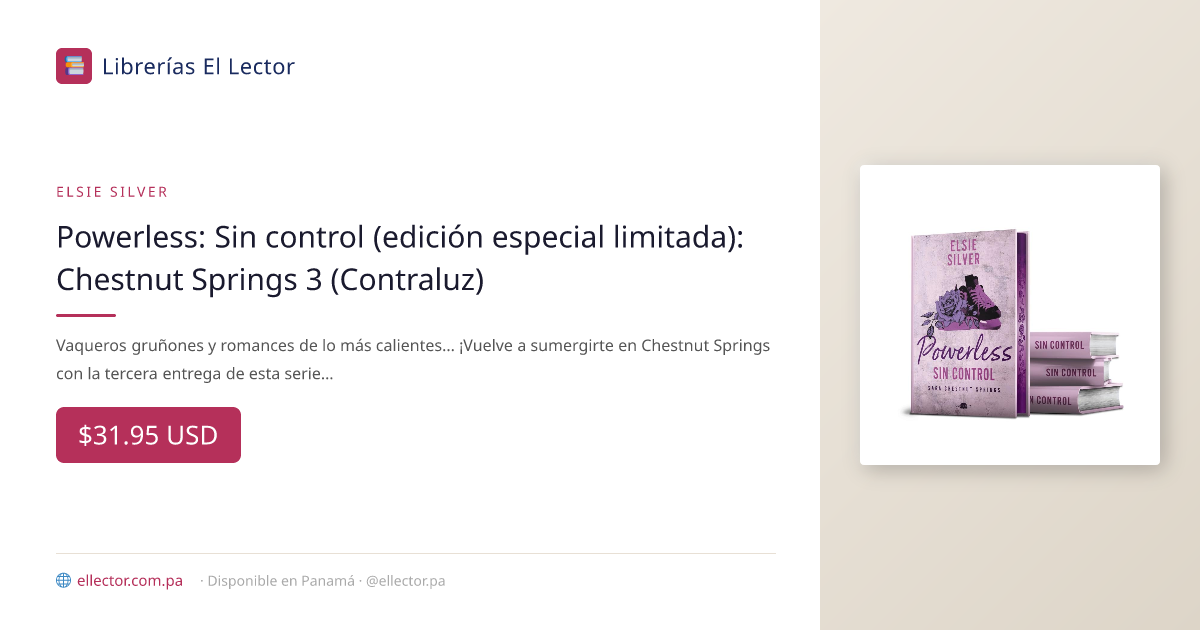Powerless: Sin control (edición especial limitada): Chestnut Springs 3 ...