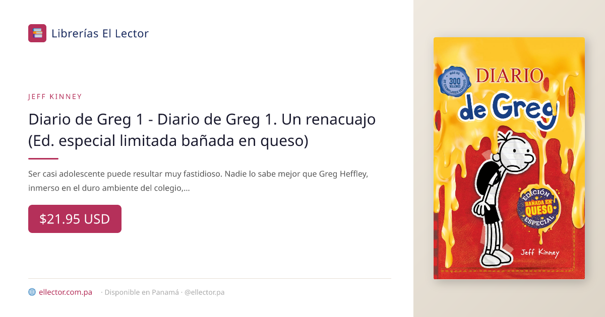 Libro Diario de Greg 1 - Diario de Greg 1. Un renacuajo (Ed. especial ...