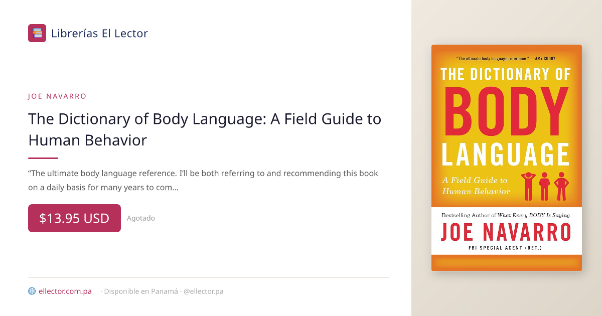 libro | The Dictionary of Body Language: A Field Guide to Human ...