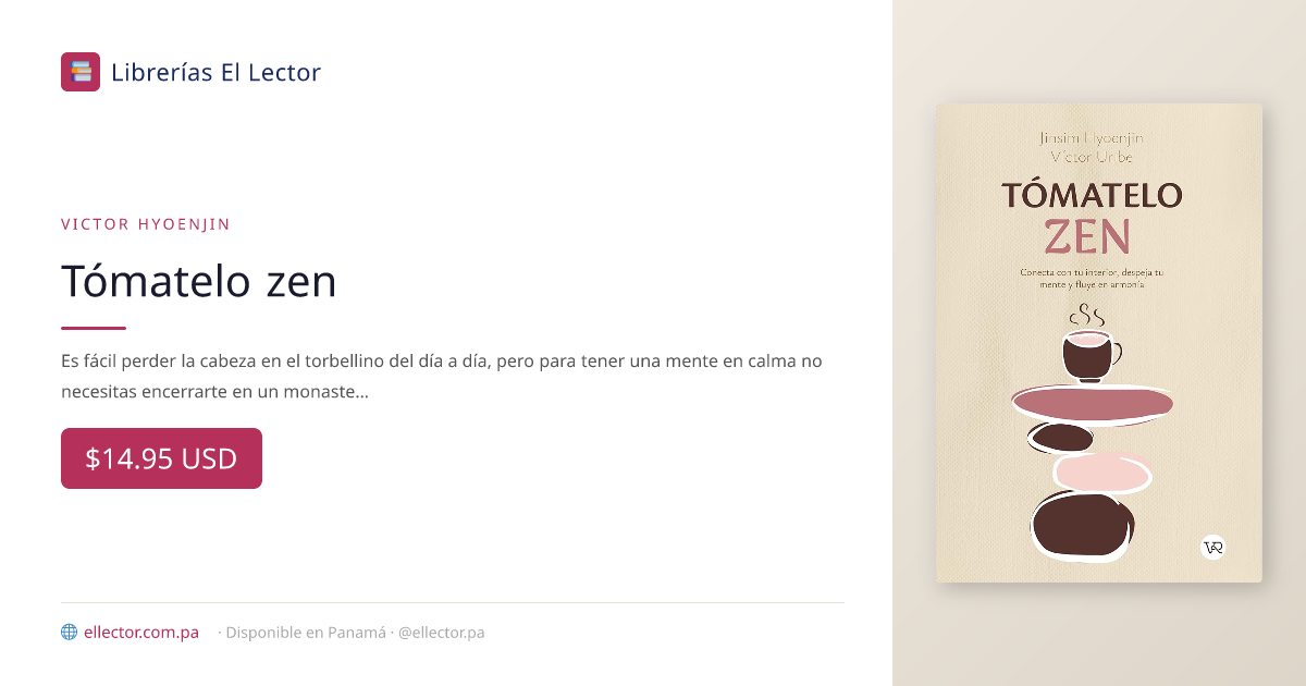 Tómatelo zen – Librerías El Lector Panamá