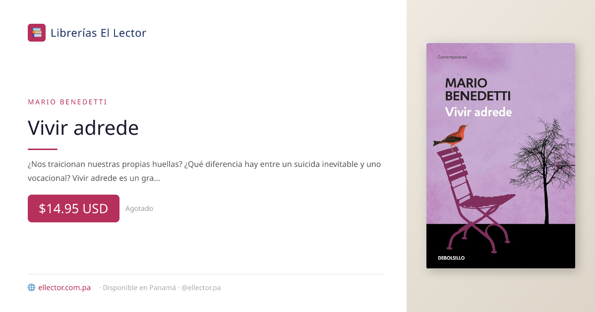 Vivir adrede – Librerías El Lector Panamá